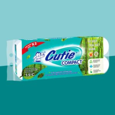GVS Cutie Compact kh&ocirc;ng l&otilde;i 10 cuộn